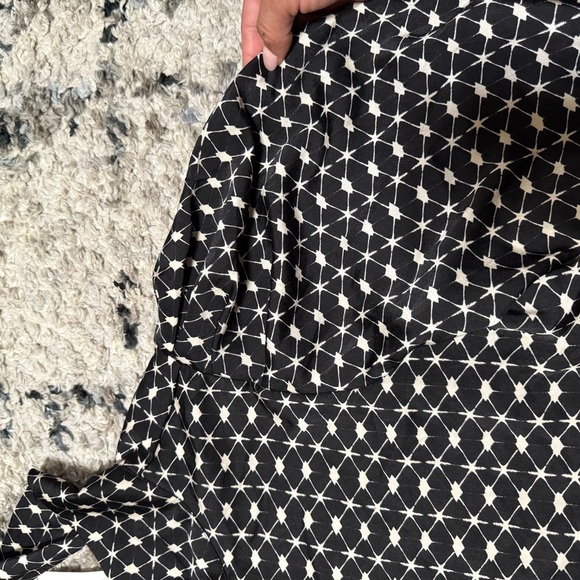 Mango Black and White Skater  Knee-Length Dress - Picture 5 of 12